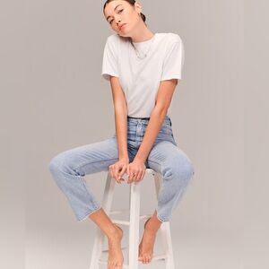 Abercrombie & Fitch Light Wash Straight Leg Jeans